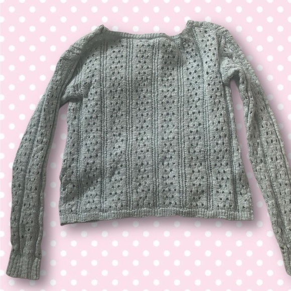 Aeropostale eyelet knit sweater 🎀🧸 - Picture 4 of 4